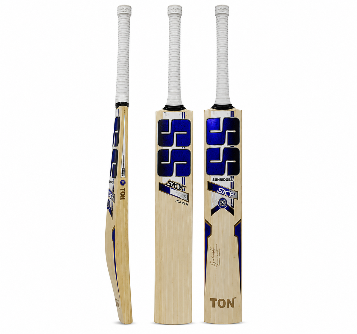 SS Junior Player English Willow Cricket Bat Front View