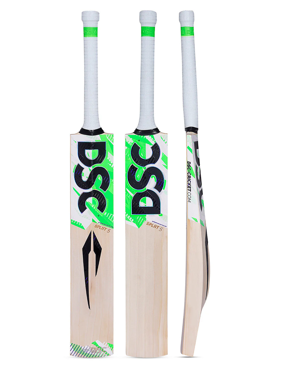 DSC Spliit 5 English Willow Cricket Bat Front View