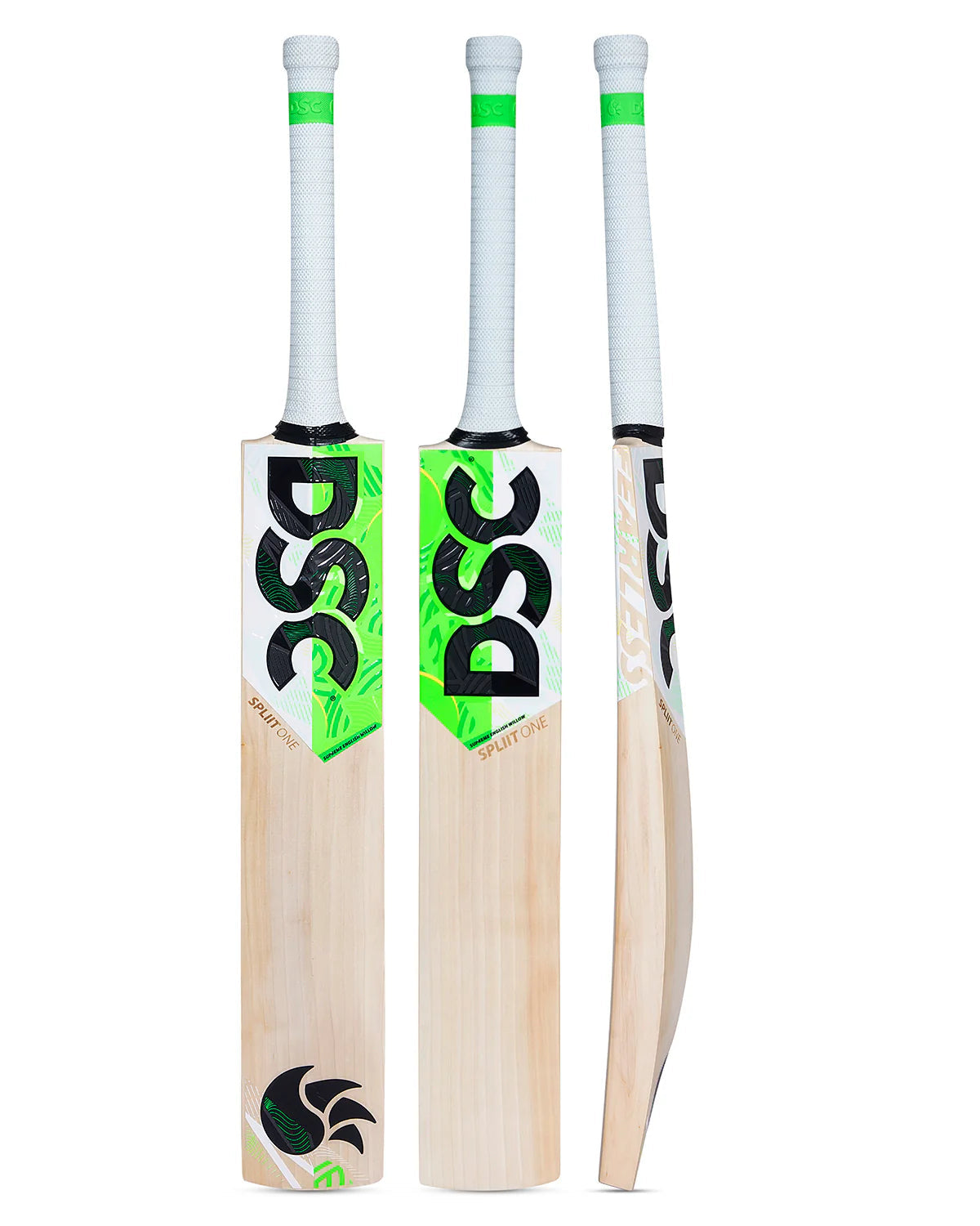 DSC Spliit One English Willow Cricket Bat Front View