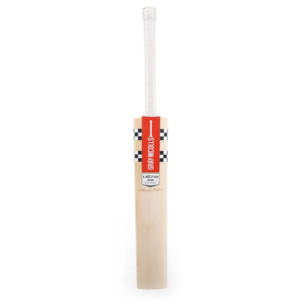 Gray-Nicolls GN9 Players Edition Grade 1 English Willow Cricket Bat Front View
