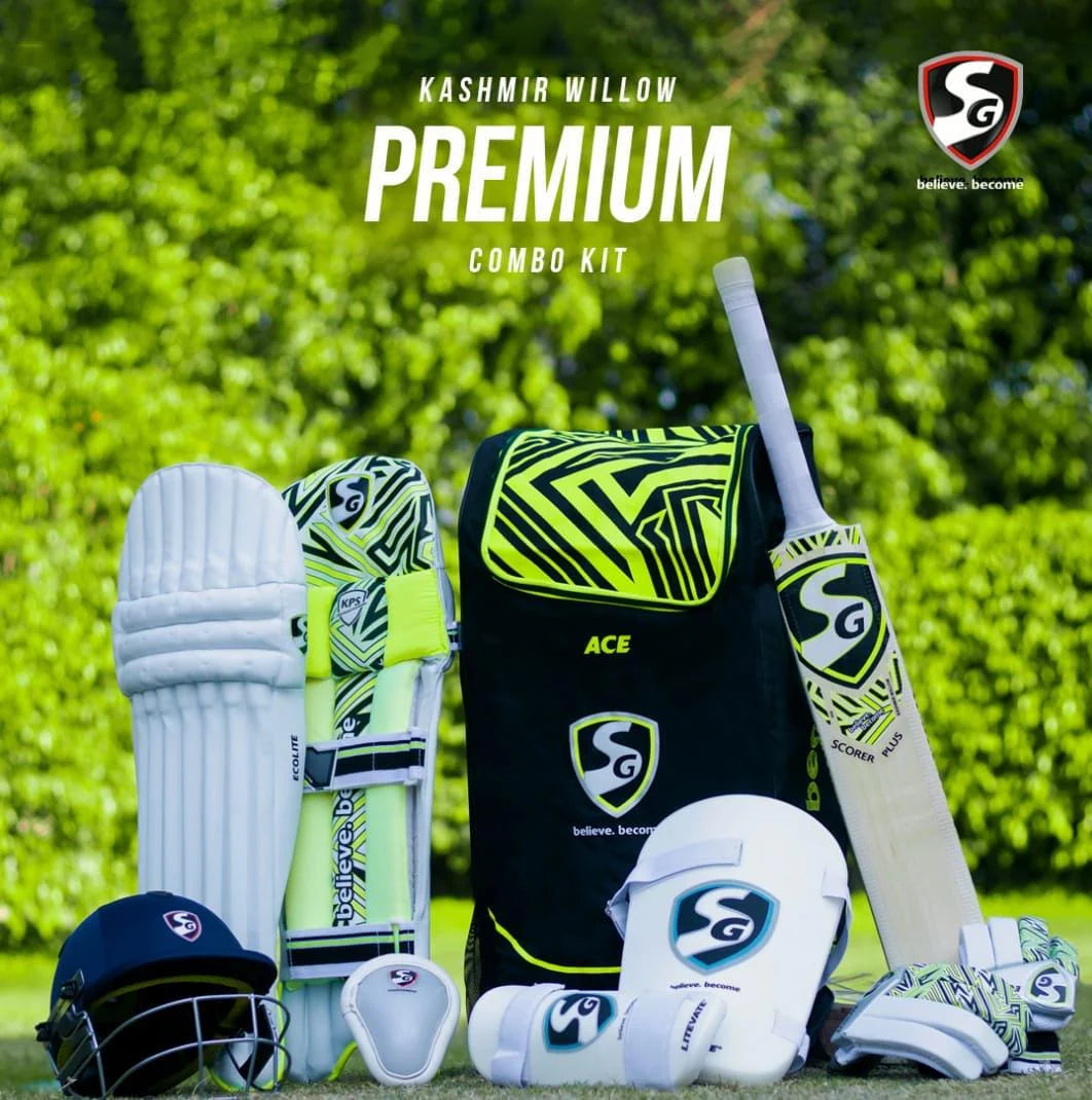 SG Premium Kashmir Willow Cricket Kit