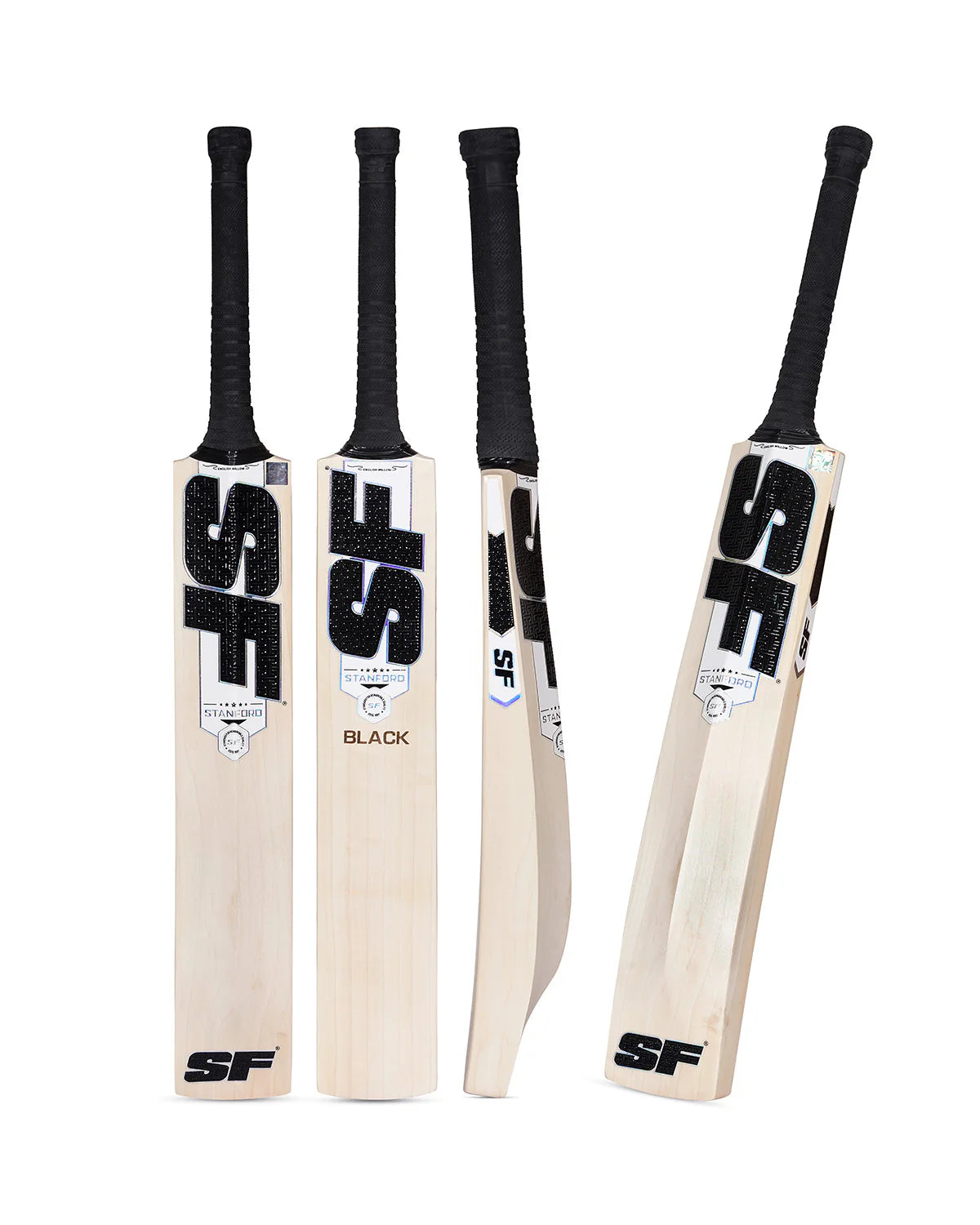 SF Black Edition English Willow Cricket Bat Front View