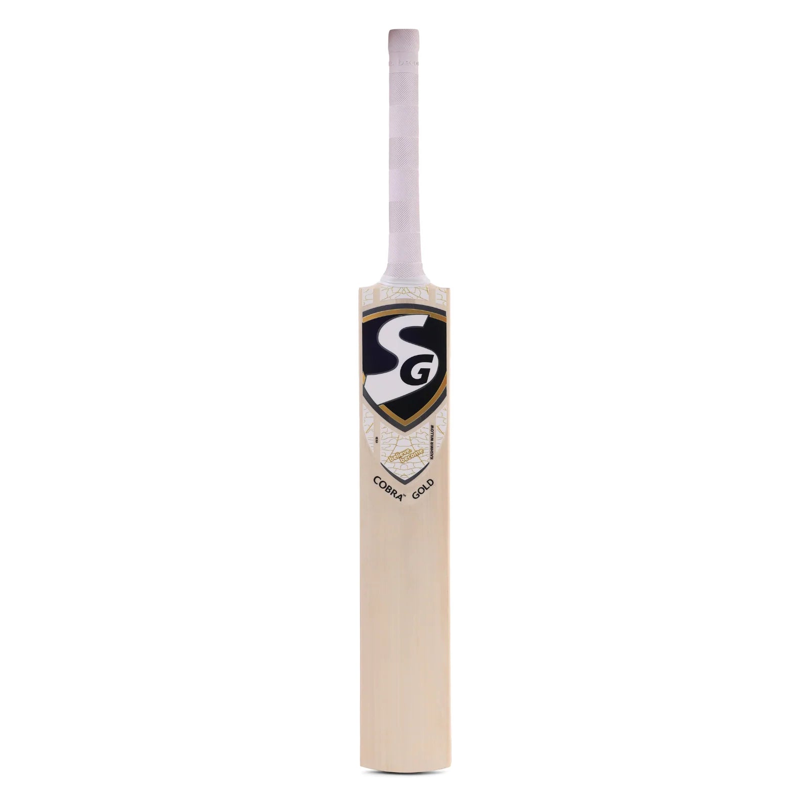 SG Cobra Gold Kashmir Willow Cricket Bat Front View
