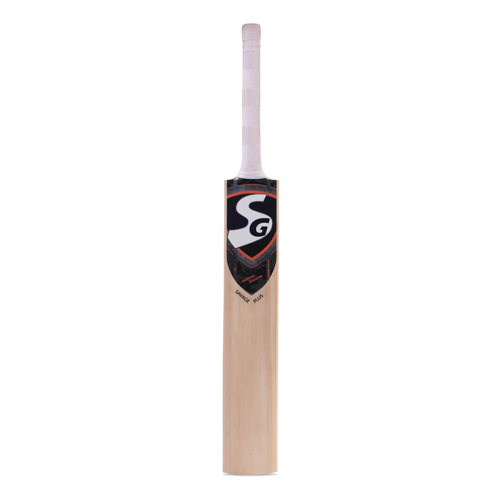 SG Savage Plus Kashmir Willow Cricket Bat Front View