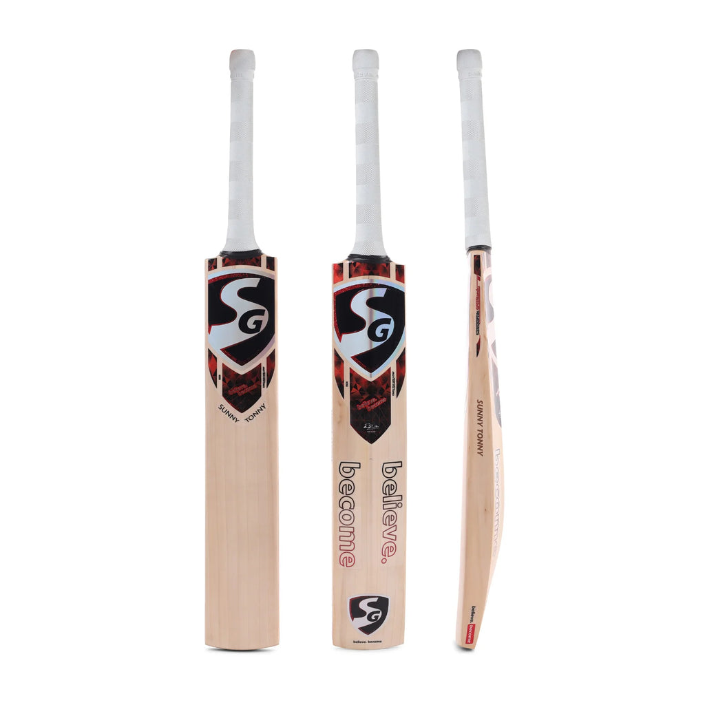 SG Sunny Tonny Grade 1 English Willow Cricket Bat Front View