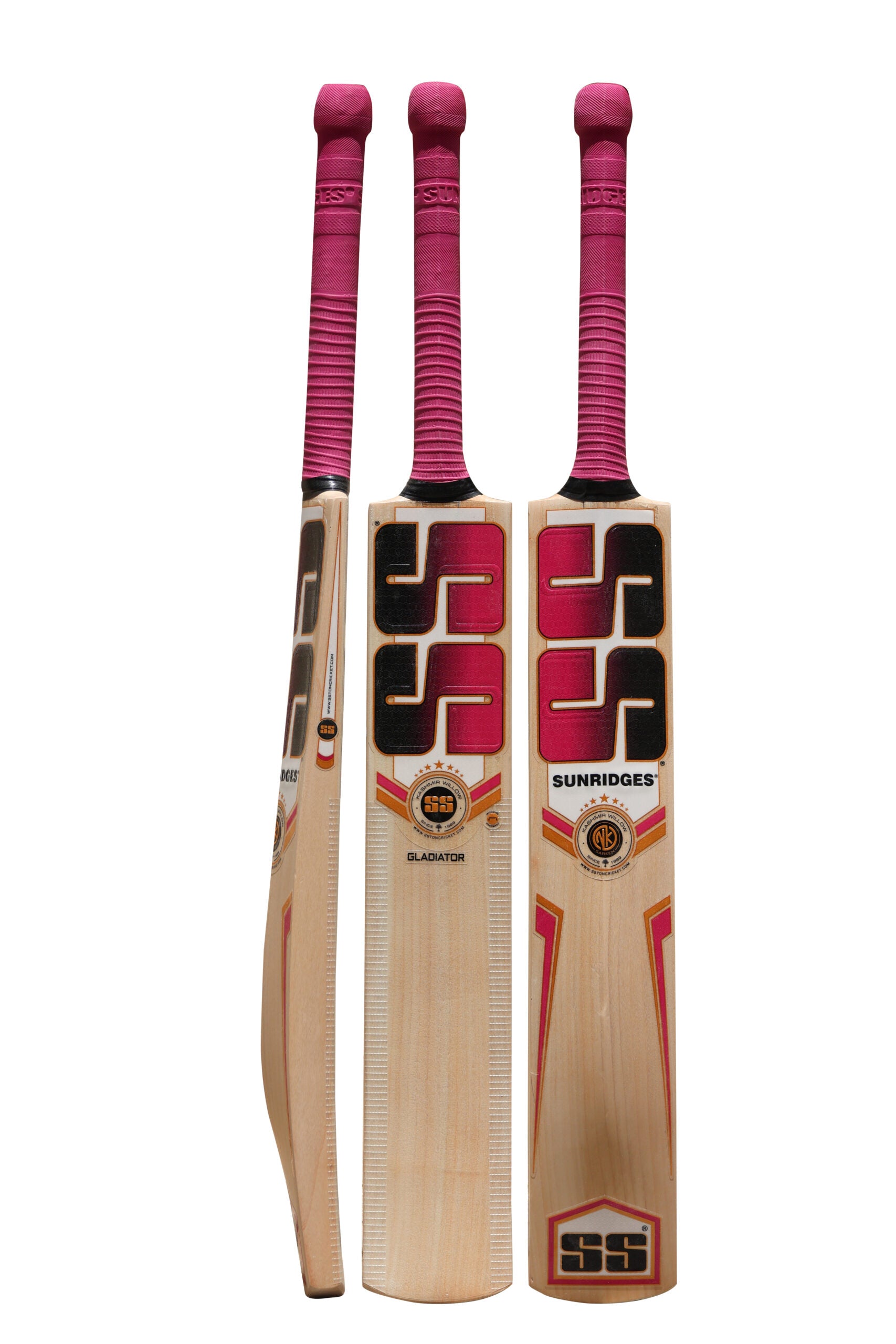 SS Gladiator KW Kashmir Willow Cricket Bat Front View