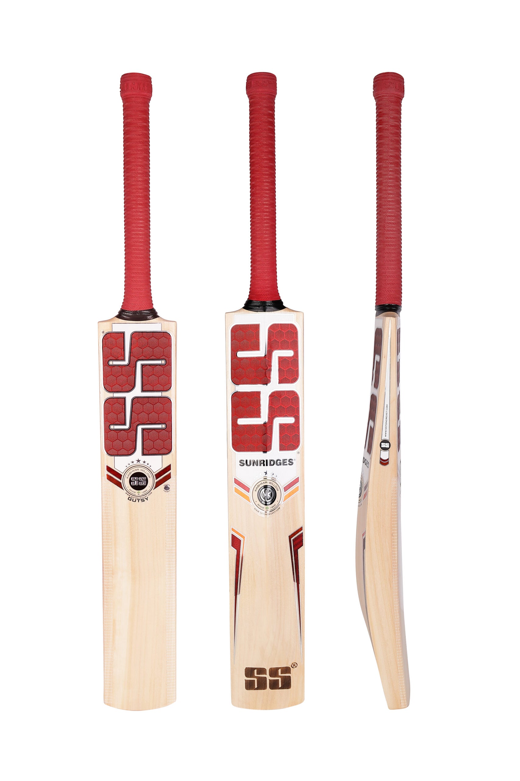 SS Gutsy KW Kashmir Willow Cricket Bat Front View