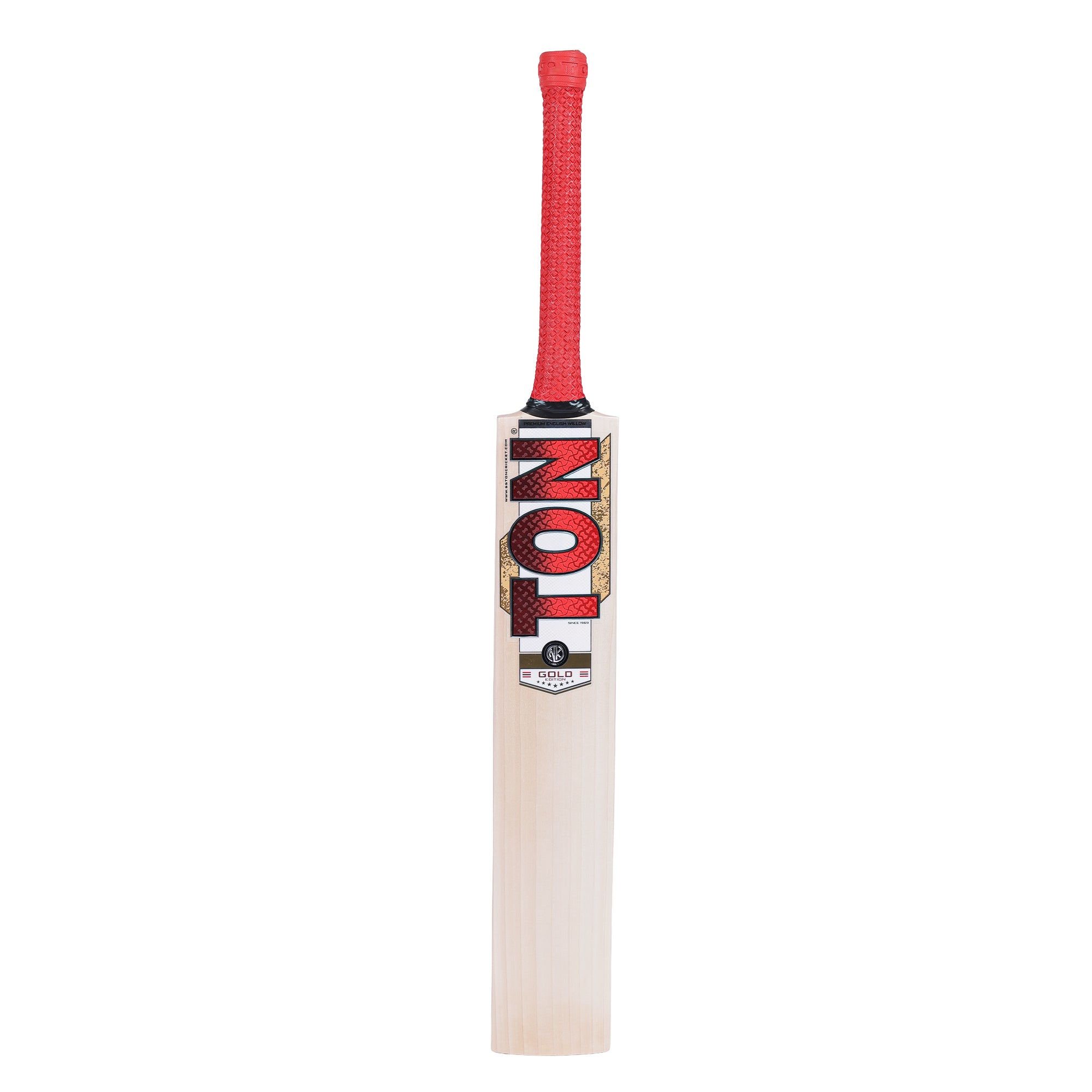 SS TON Gold Edition English Willow Cricket Bat Front View