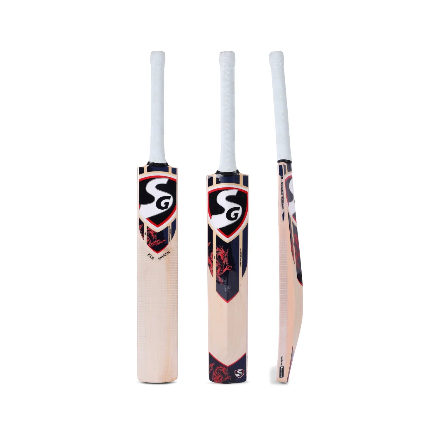 SG KLR Smash Kashmir Willow Cricket Bat Front View