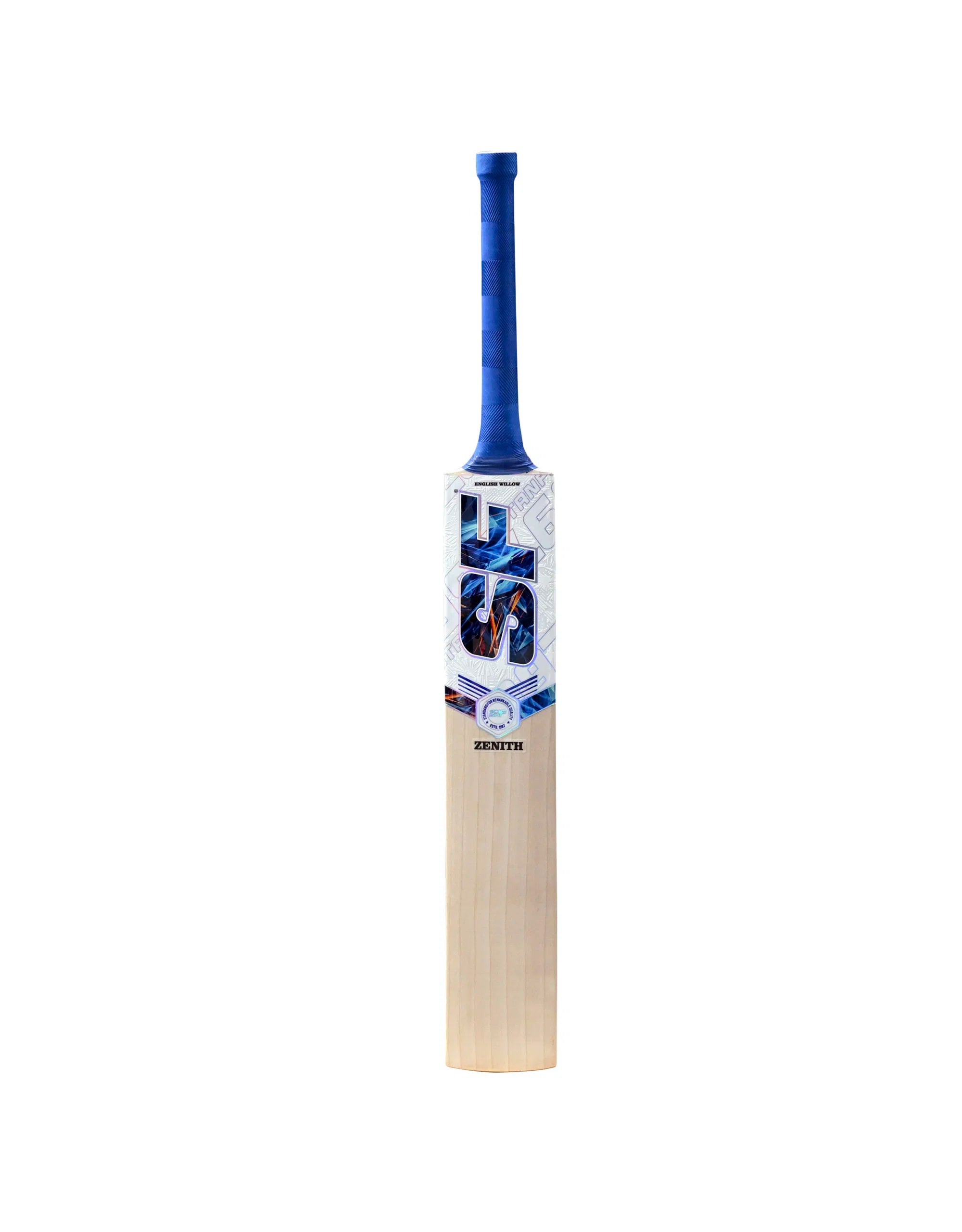 SF Zenith English Willow Cricket Bat Front View