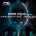 Li-Ning Halbertec 9000 POWER 4U badminton racquet with stiff shaft and head heavy balance for advanced players
